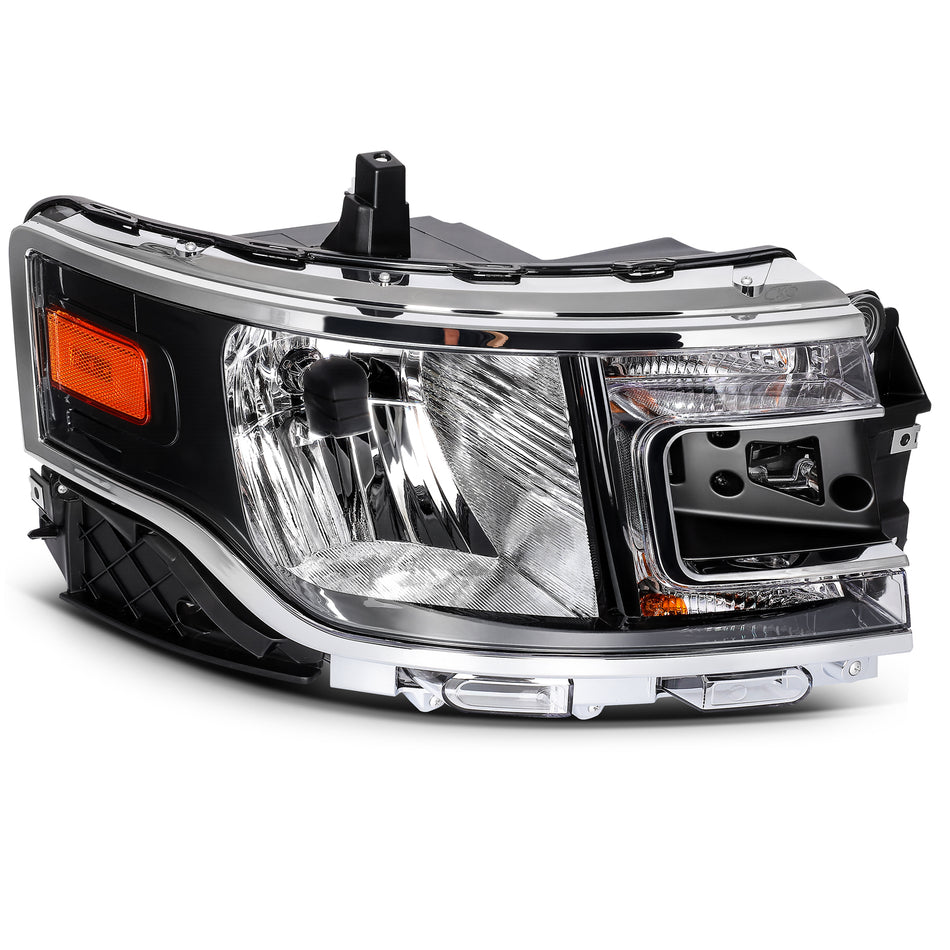 For Ford Flex 3.5L 2013-2019 Black Housing Headlight Assembly Right Side