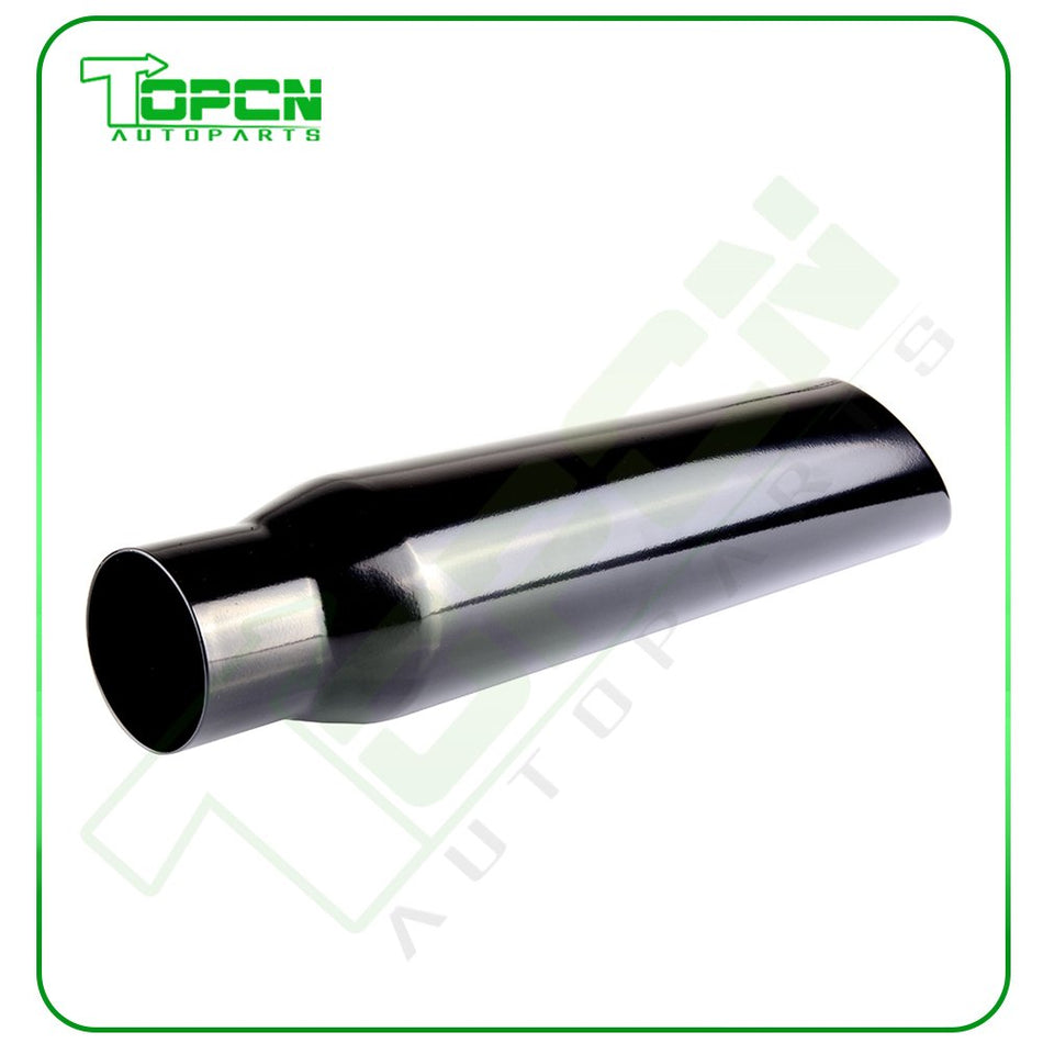Stainless Steel Truck 2.5inch Inlet 3.5inch Outlet 18inch Long Weld On Black Exhaust Tip