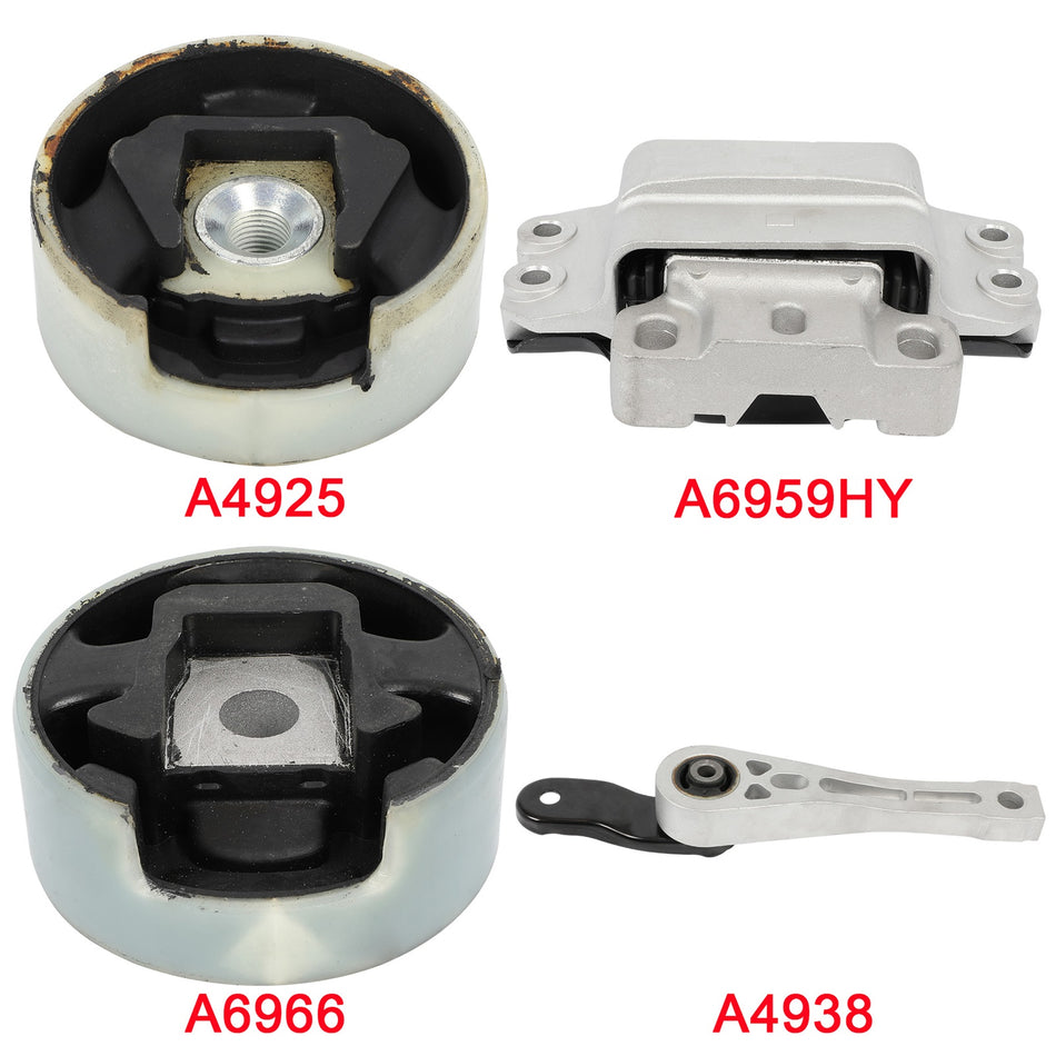 Front Right Engine Motor Mount For Volkswagen CC 2009 L4 2.0L Auto Trans 4pc