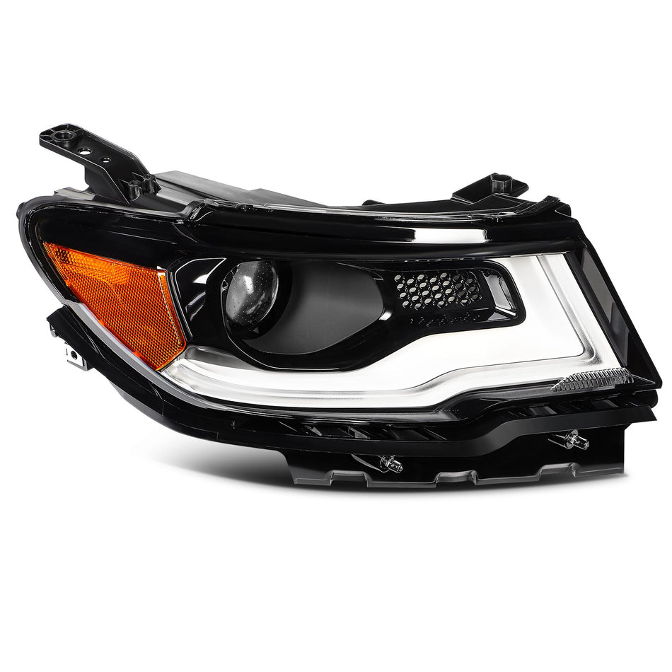 For Jeep Compass 2017-2021 HID/Xenon LED DRL Projector Headlight Set Right Side