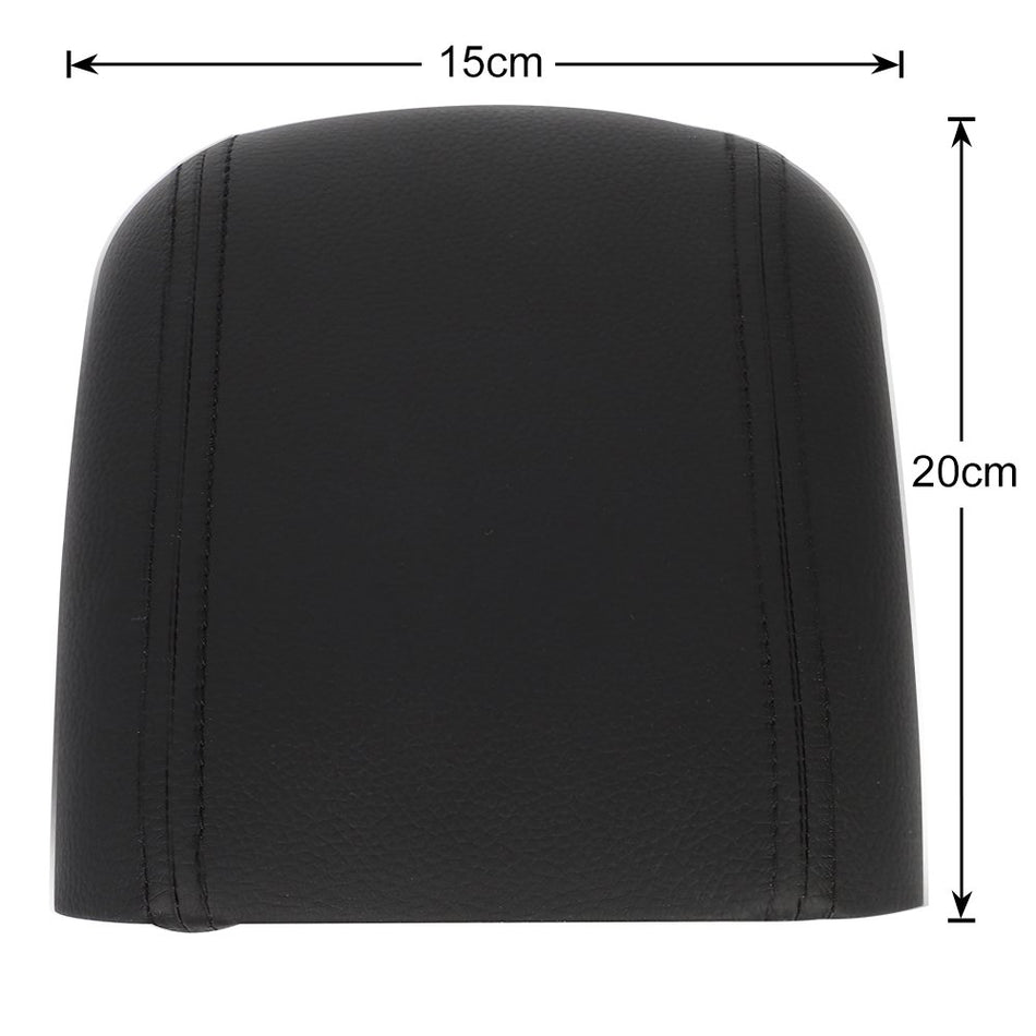 Fit 2009-2014 Chevrolet Cruze Black Leather Center Console Armrest Cover Lid