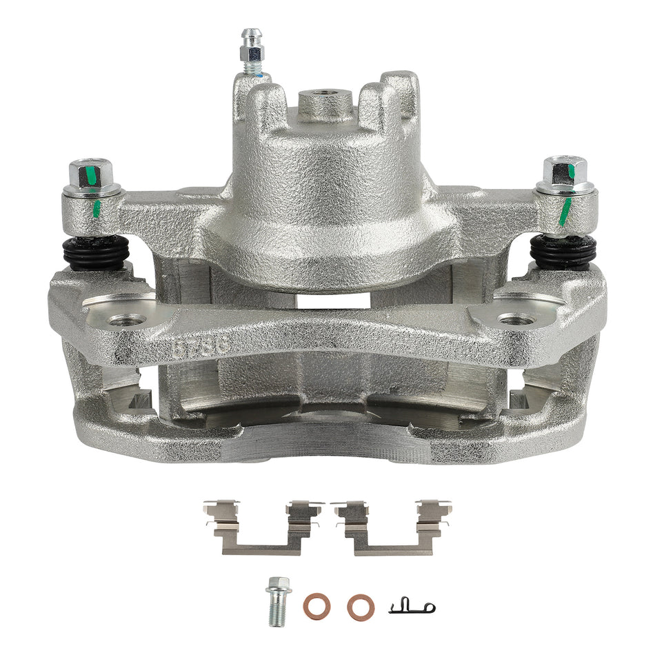 1x Front Left Brake Calipers w/ Bracket For AWD Mitsubishi Lancer 2013 2014 2015