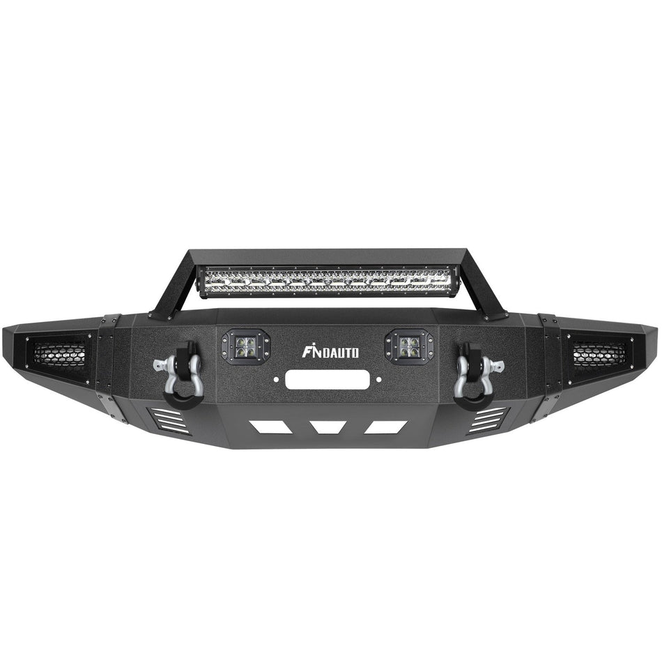 For 2010-2014 Ford F-150 SVT Raptor Front Bumper w/D-ring & Winch Plate Assembly