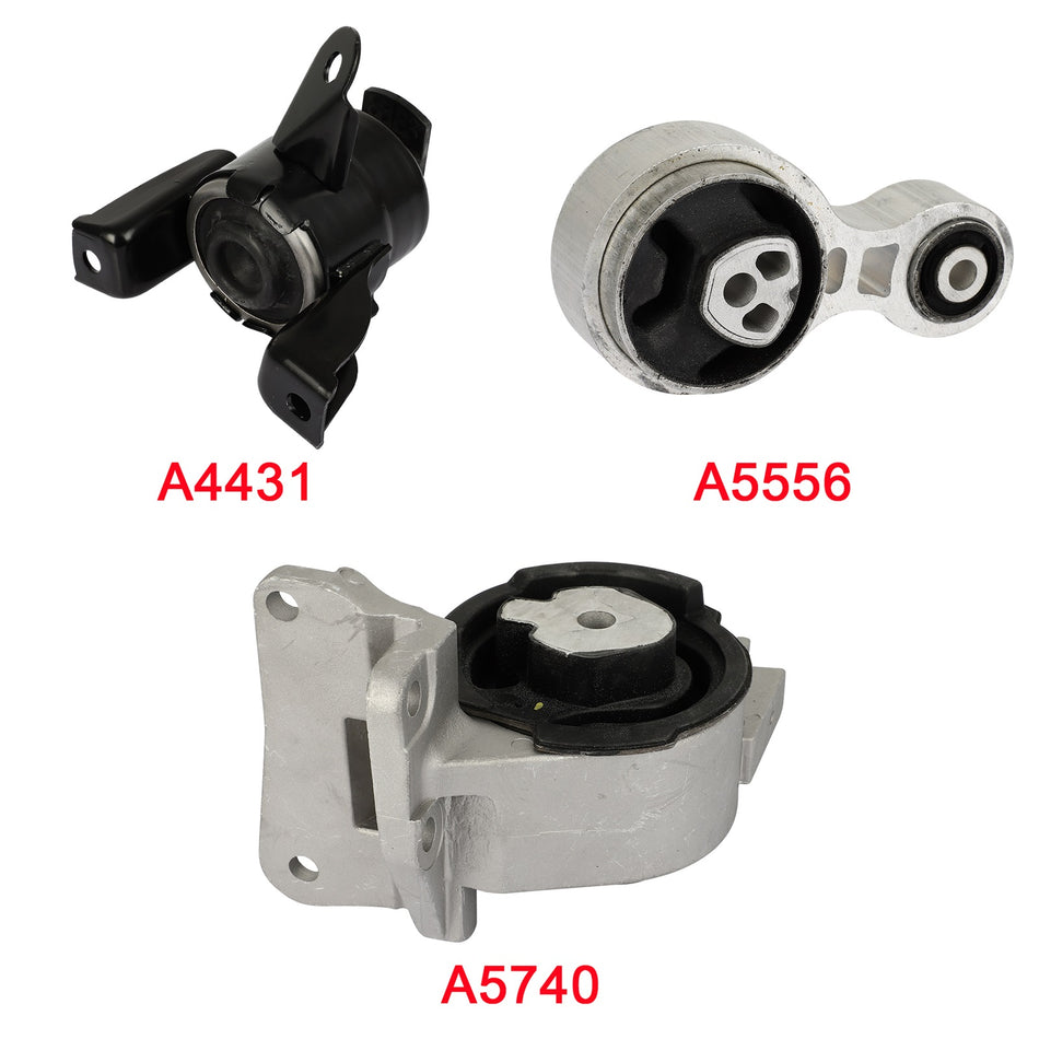 For 2010-2011 Mercury Milan 2.5L GAS AUTO Transmission Motor&Trans Mounts Set