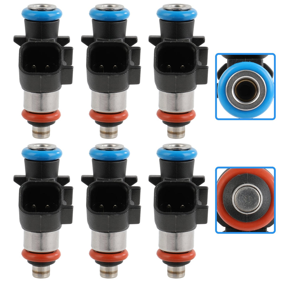 6 Fuel Injectors Fits Chrysler Voyager Dodge Durango Ram 1500 Jeep Wrangler 3.6L