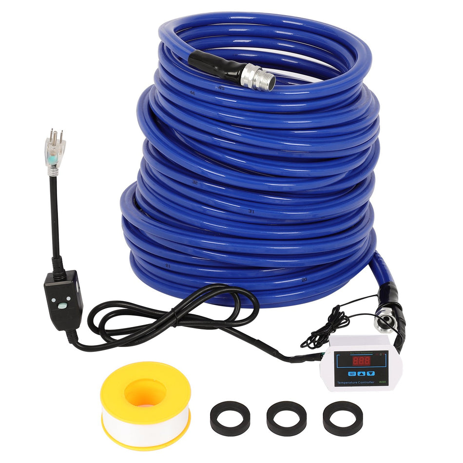 100FT Heated Water Hose for RV-45  H Antifreeze 4.0 Upgraded W/Digital Display