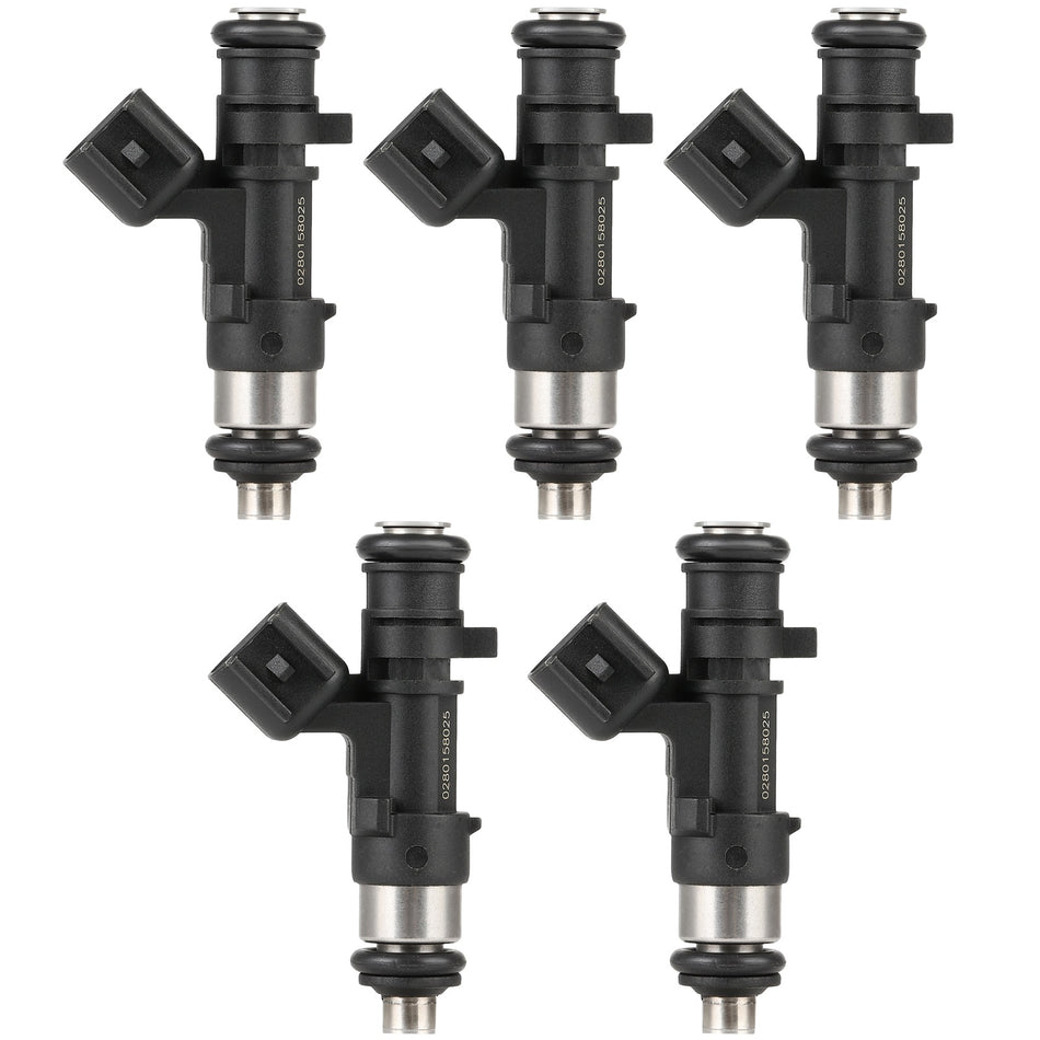 5pcs Fuel Injectors For Volvo C70 2.5L 2006-2013 Volvo S60 XC90 2.5L FJ1065