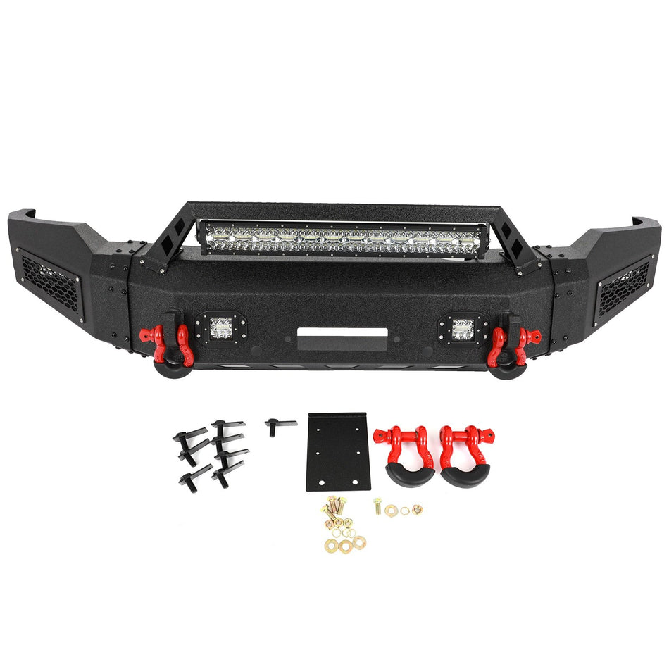 Black Texture Front Bumper with Winch Seat fits 2006-2008 Dodge Ram 1500