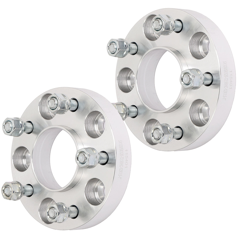 2Pcs 1 inch 5x120 5 Lug Wheel Spacers For 09-11 BMW 128i 98-00 BMW 323i