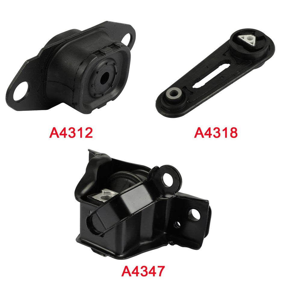 Engine Motor Mount Fits For 2009-2011 Versa L4 1.6L Sedan A4312 A4318 A4347