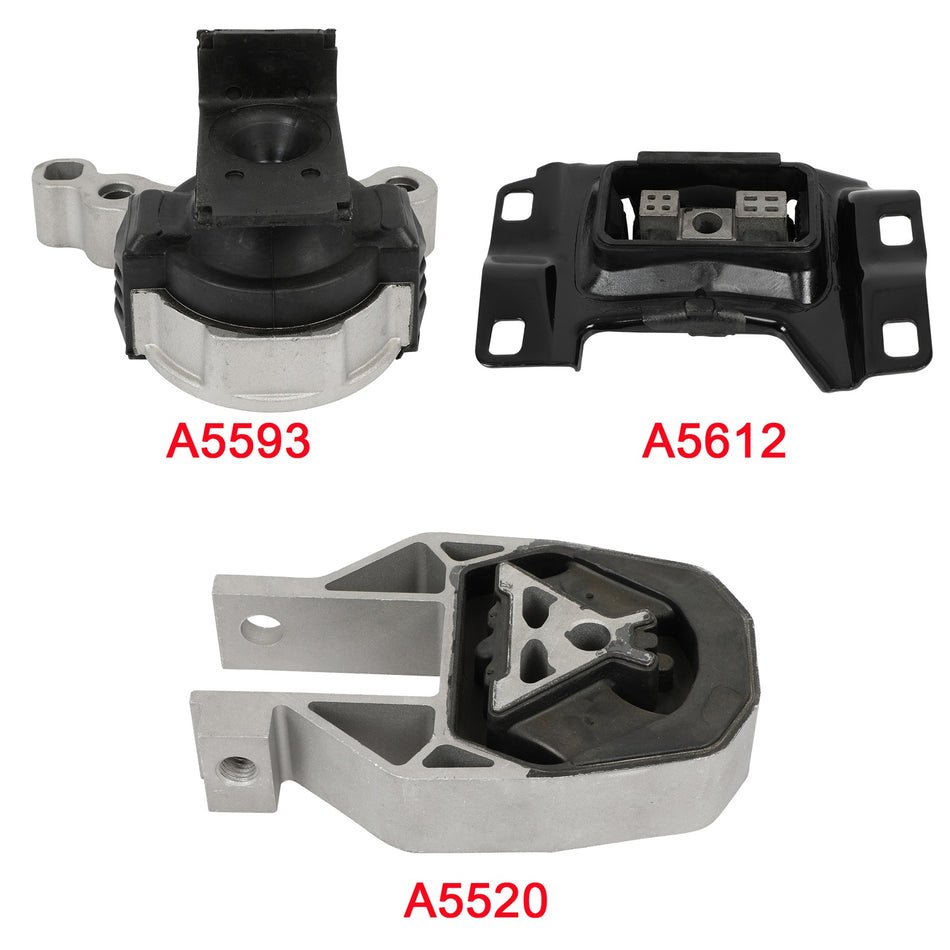 Engine Motor Mount Kit For Ford Escape 2013 2014 2015 2016 L4 1.6L 3PC
