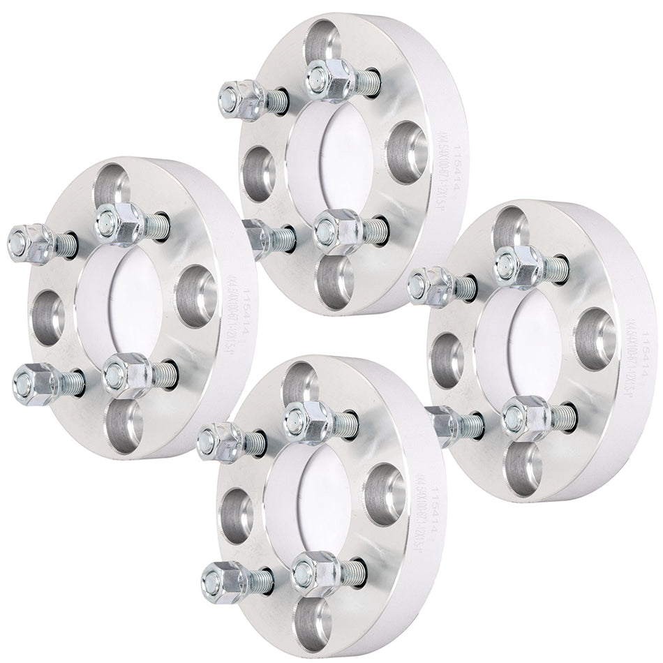 4Pcs 1 inch 4x4.5 to 4x100 4 Lug Wheel Spacers For 96-02 Honda Accord 97-99 Hyundai Tiburon