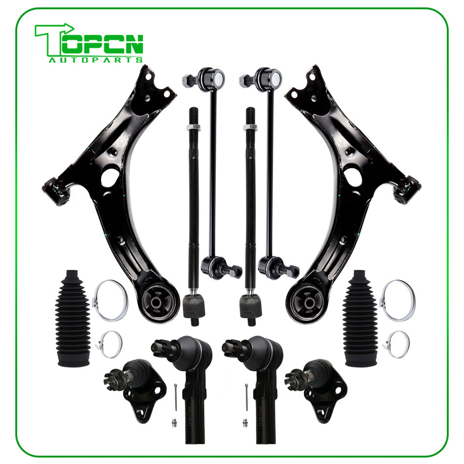 Front Lower Control Arm Sway Bar Tie Rod End For 2009-2013 Toyota Corolla Matrix