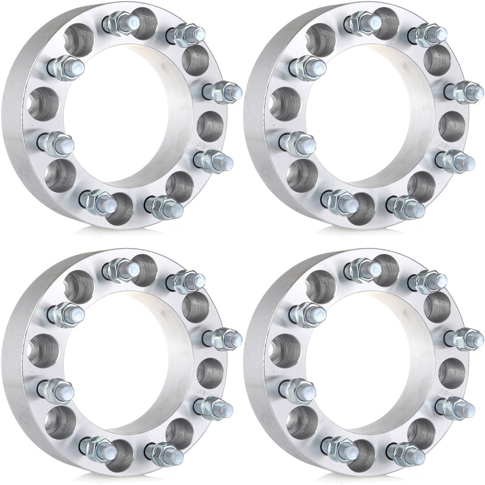 4Pcs 2 inch 8x6.5 8 Lug Wheel Spacers For 97-10 Chevrolet Express 2500 96-00 GMC C2500