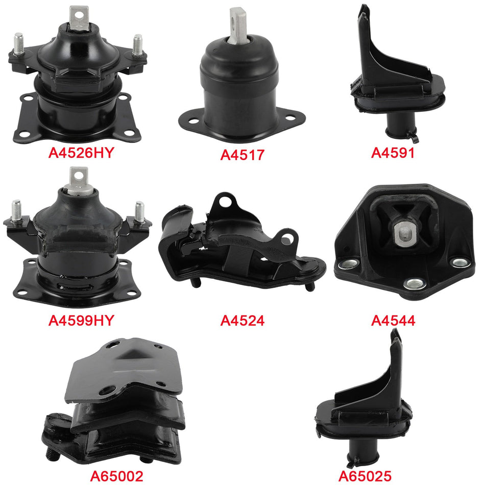 Engine Motor Mount Kit For Acura TL 2004 2005 2006 V6 3.2L AWD 8pc