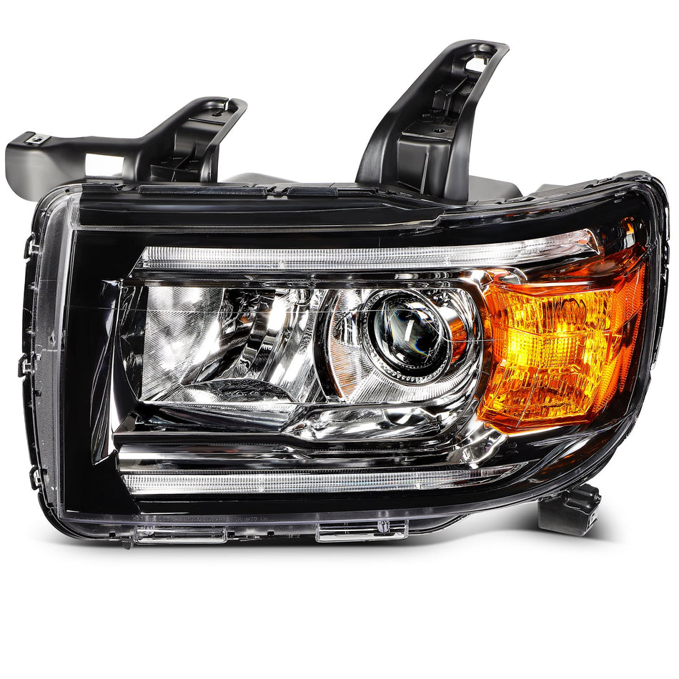 For GMC Canyon 2015-2022 Black Housing Headlight Assembly Set Left Driver Side