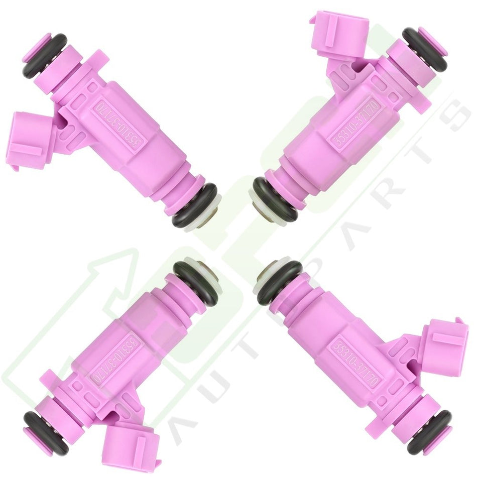 4 PCS Fuel Injectors For 2006-2011 1.6L Kia Rio Rio5 Hyundai Accent 3531037170
