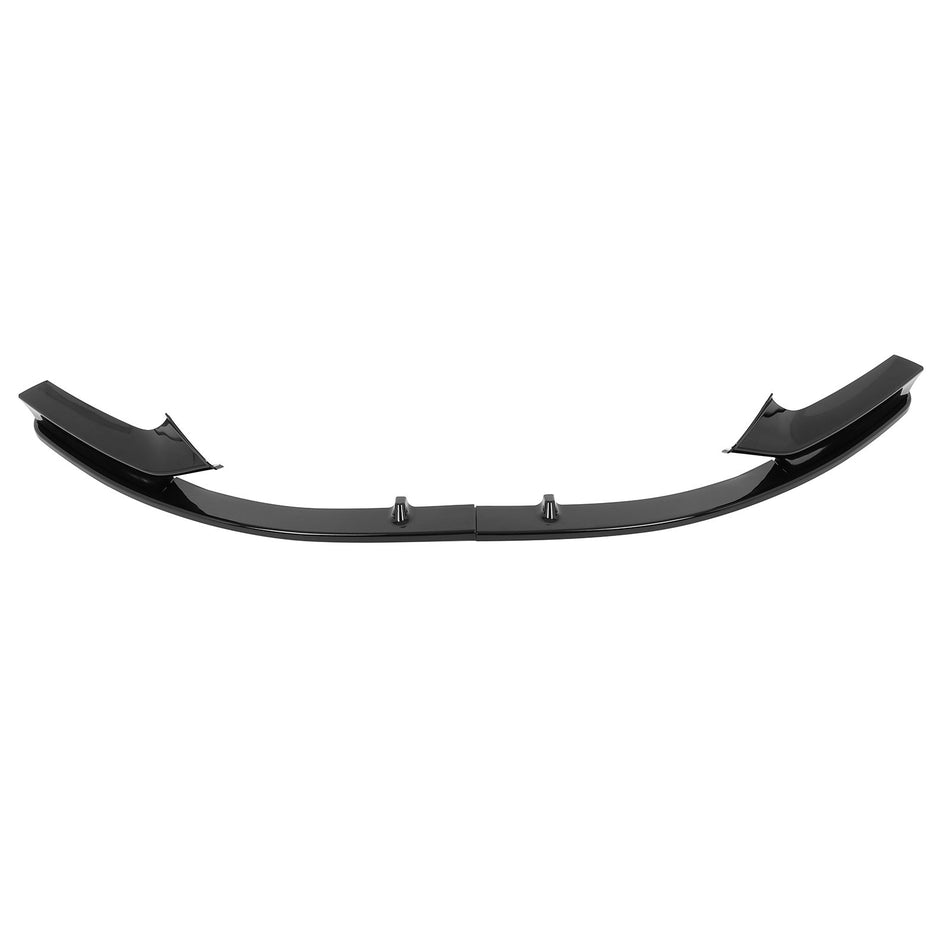 For 2014-2021 BMW F22 2 Series M Sport Front Bumper Lip Spoiler Glossy Black