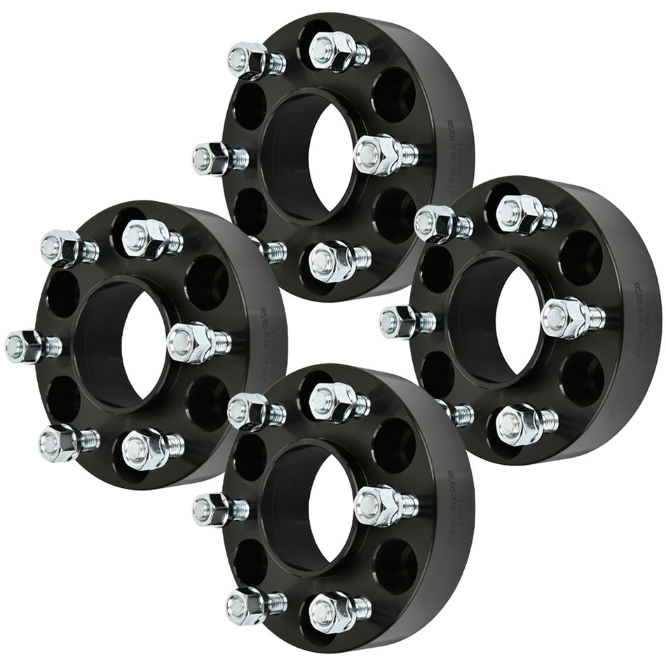 1.5 inch 6x5 to 6x5 6 Lug Wheel Spacers(78.1mm Bore, 12x1.5 Studs) For 02-09 GMC Envoy 03-06 Chevrolet SSR - 4PCS