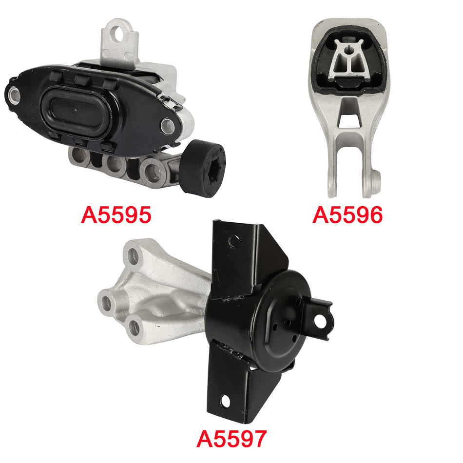 For 2013-2016 Chevrolet Sonic 1.8L AUTO Transmission 3pcs A5595 A5596 A5597