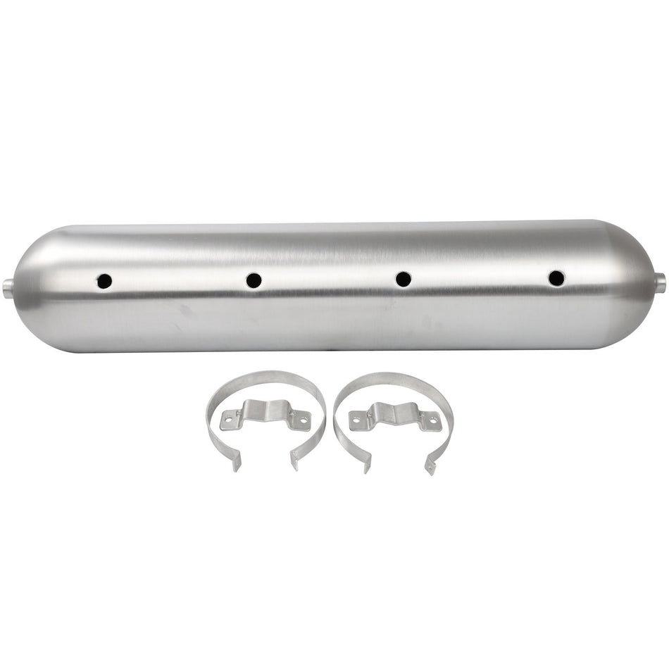 33inch Seamless 5 Gallon 9 Port Raw Aluminum Air Tank Air Suspension System