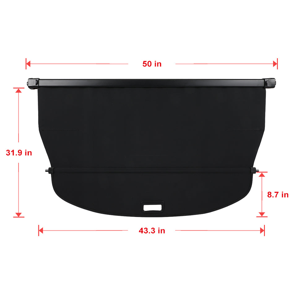 For 2019 2020 2021-2024 23 Acura RDX Rear Trunk Cargo Cover Retractable Security