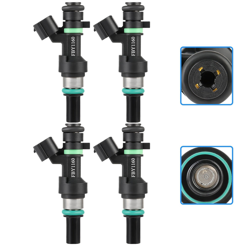 For Nissan Versa 1.6L 2009 2010 2011 4pcs Fuel Injectors