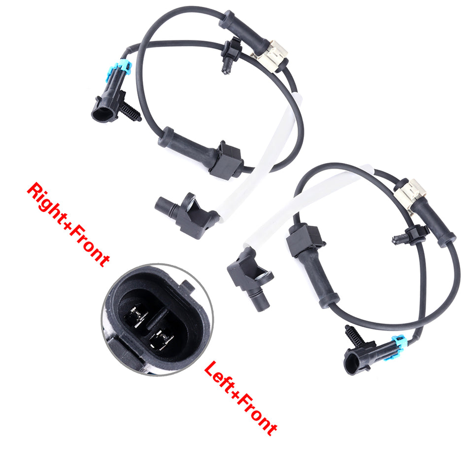 Both New Front ABS Wheel Speed Sensor Fits Chevrolet Silverado 3500 2001-2006