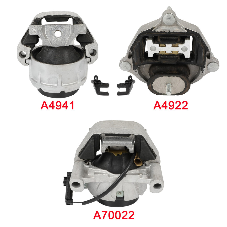 3PC FWD Engine Motor Mount Fit 2012 2013 2014 2015 2016 2018 Audi A6 2.0L