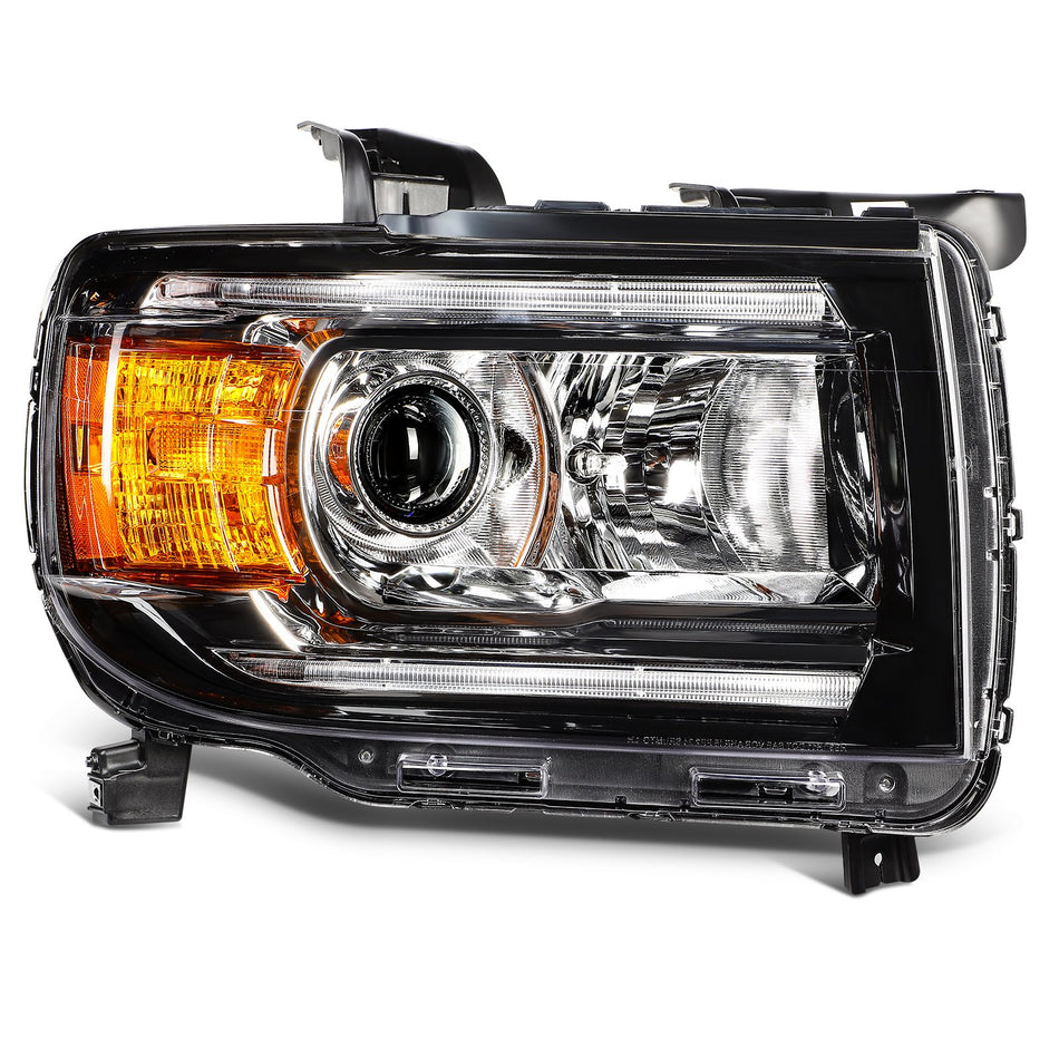Fits GMC Canyon 2015-2022 Black Housing Headlight Assembly Right Passenger Side