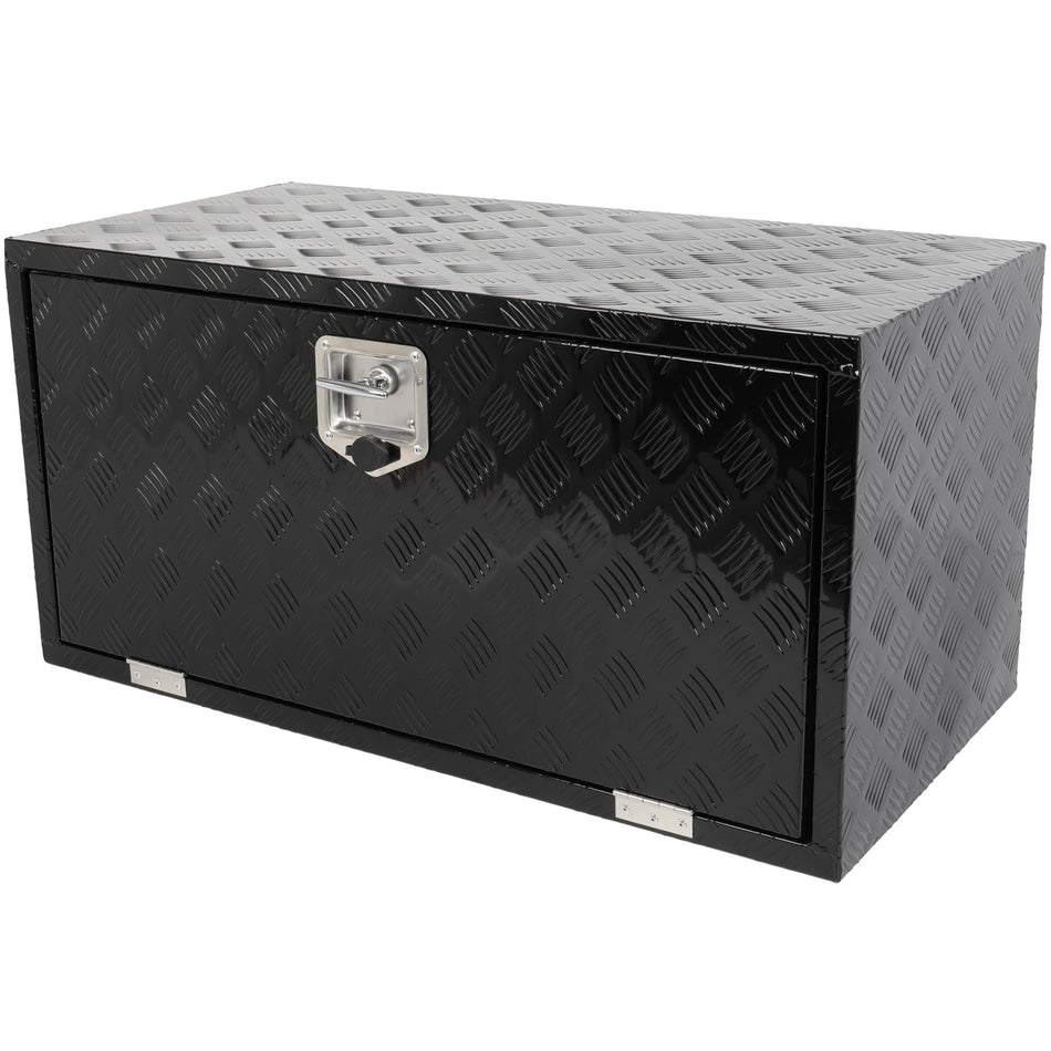 Aluminum Storage Tool Box 2x Chain 36inchX18inchX18inch For Truck / Garage / RV Wholesale