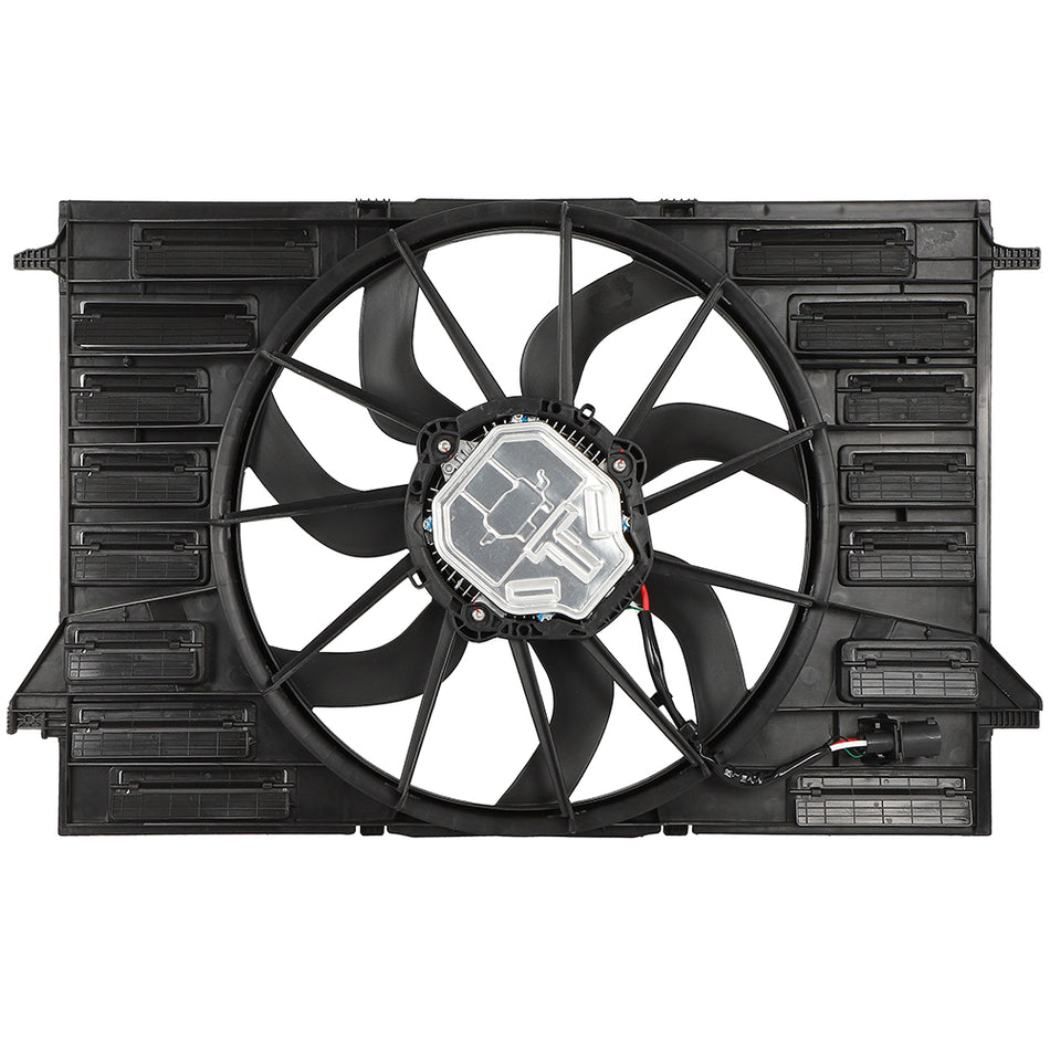 Electric Radiator Fan Assembly Fits 2017 2018 2019 2020 2021 Audi A4 Quattro