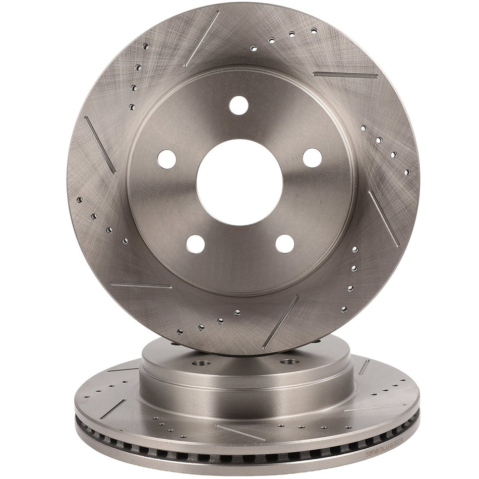 For Dodge Ram 1500 2007-2010 For Ram 1500 2011-2018 Drill Brake Rotor Front