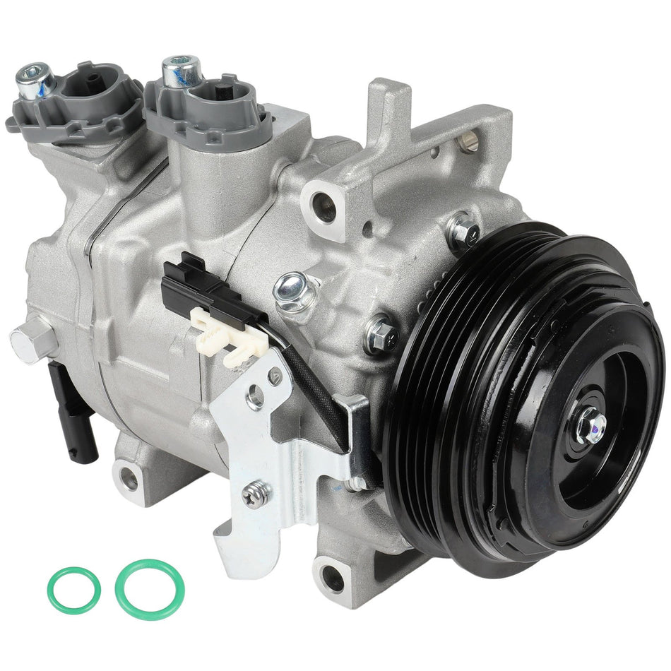 A/C Compressor with 4-Groove Pulley for Ford F-150 5.0L 2018 2019 2020 2011-2025