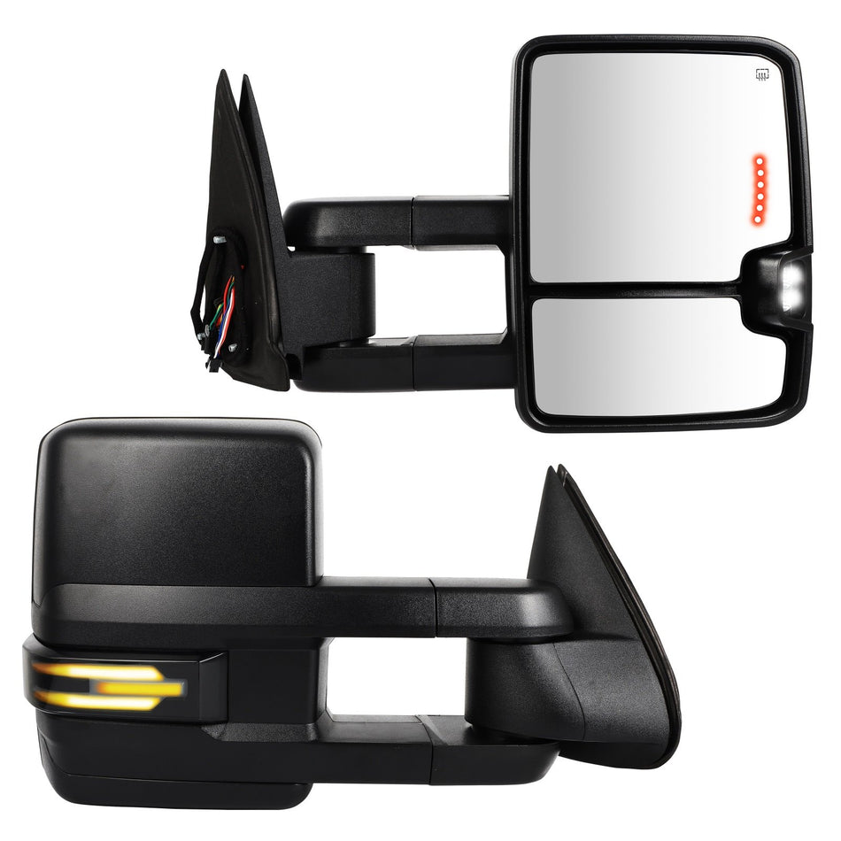 Power Heated Mirror For 99-02 Chevrolet Silverado GMC Sierra Back Up Lamp Signal