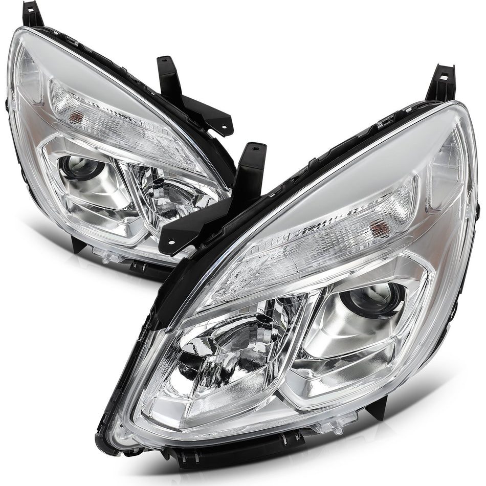 For Chevy Equinox 2016 2017 Projector Headlights Assembly Pair Chrome Housing