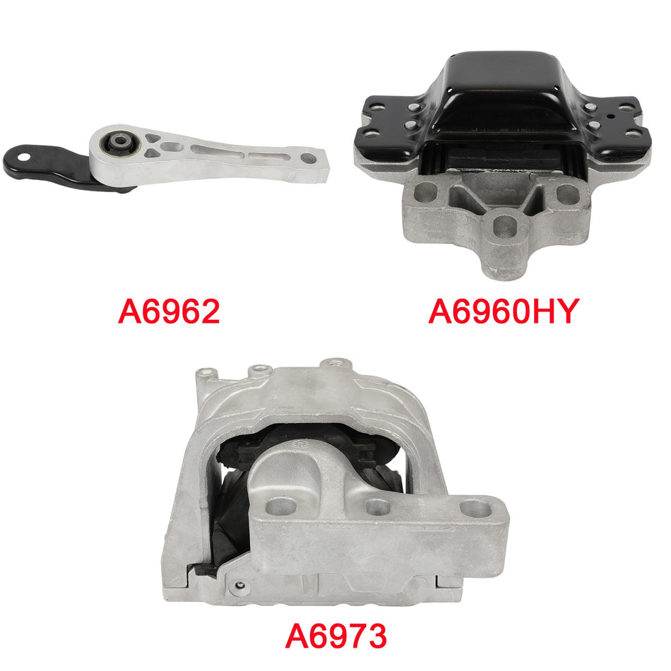 Engine Motor Mount For Audi A3 Quattro 2009 2010 2011 2012 2013 L4 2.0L 3PC