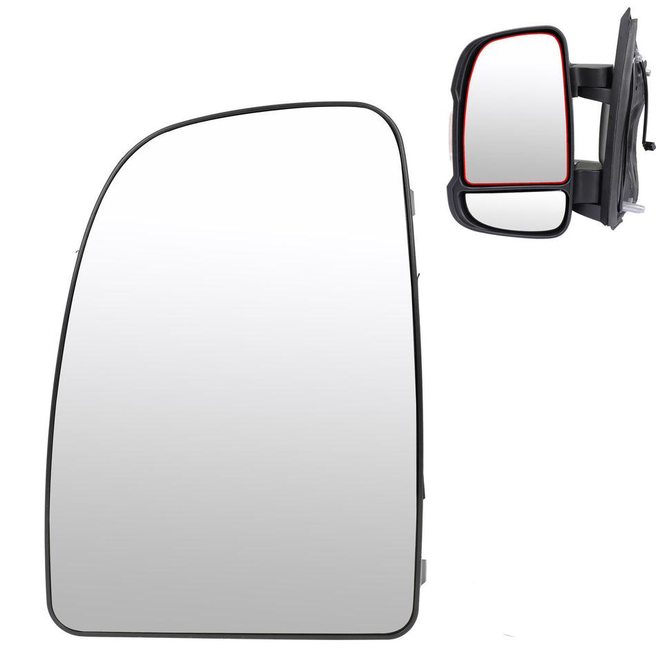 Driver Side Mirror Glass with Heated For 2014-2021 Ram ProMaster 1500 2500 3500