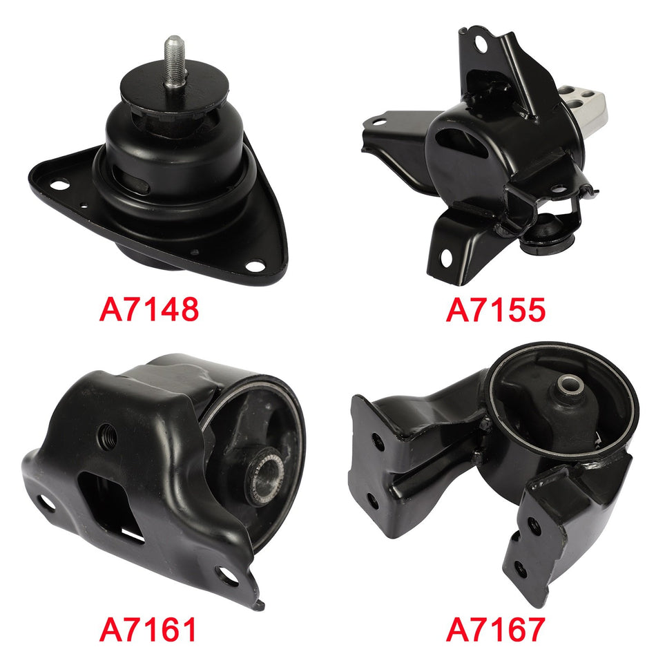 Fits 2007-10 For Hyundai For Elantra 2.0L for Auto Trans 4pcs Engine Motor Mount