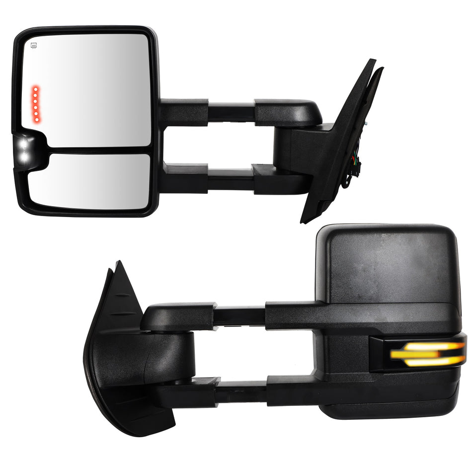 Power Heated Mirror For 2007-2013 Chevrolet Silverado GMC Sierra Back Up Light