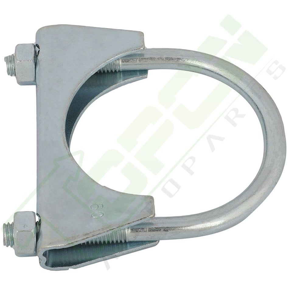 2.25inch Inch Exhaust Hanger Muffler U Bolt Clamp Iron Saddle