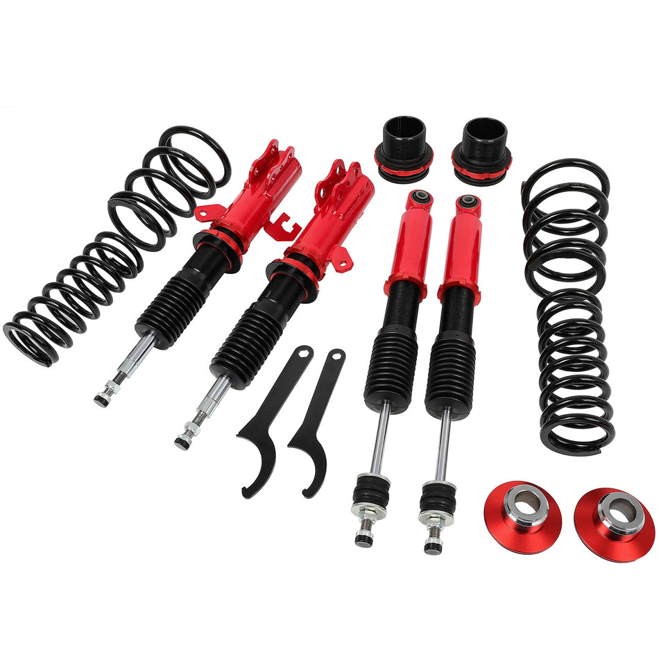 24 Level Damper Coilovers Suspension Lowering Kit For 13-19 Nissan Versa & Note