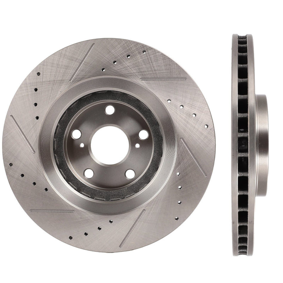 Fits Lexus For Nx300H 2015 2016 2017 - 2021 Drilled Slotted Brake Rotors Front