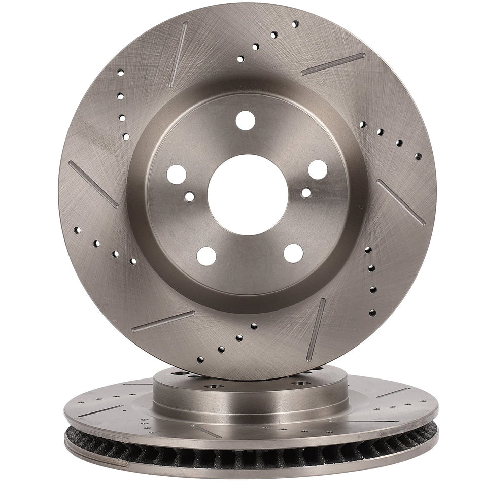 For Scion TC 2011-2016 For Toyota Rav4 2006-2008 2.4L Drill Brake Rotors Front