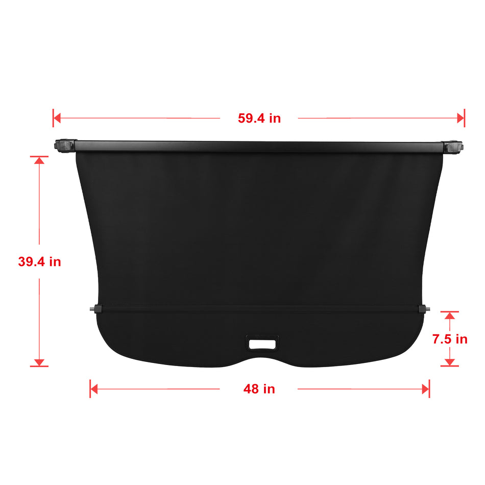 For Honda Passport EX-L Sport Retractable Rear Trunk Cargo Cover Security 19-24