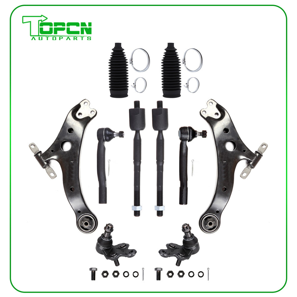 Front Lower Control Arm Ball Joint Tie Rod End For 2004-2008 Toyota Solara Camry