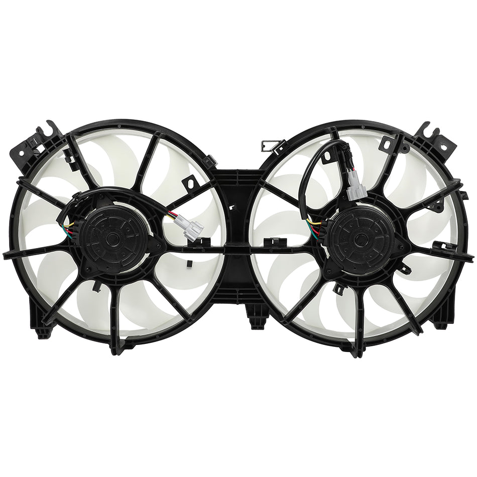 Engine Radiator Condenser Cooling Fan Assembly For 2009-2013 2014 Nissan Maxima