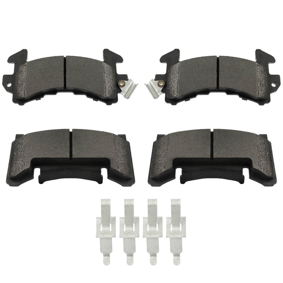4PCS For Century Regal Riviera Sonoma Seville Camaro Malibu Front Brake Pads