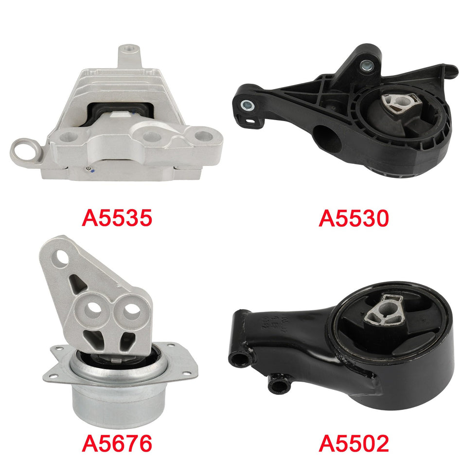2010-2016 For Buick LaCrosse V6 3.6L AUTO 4x Engine Motor&Transmission Mount