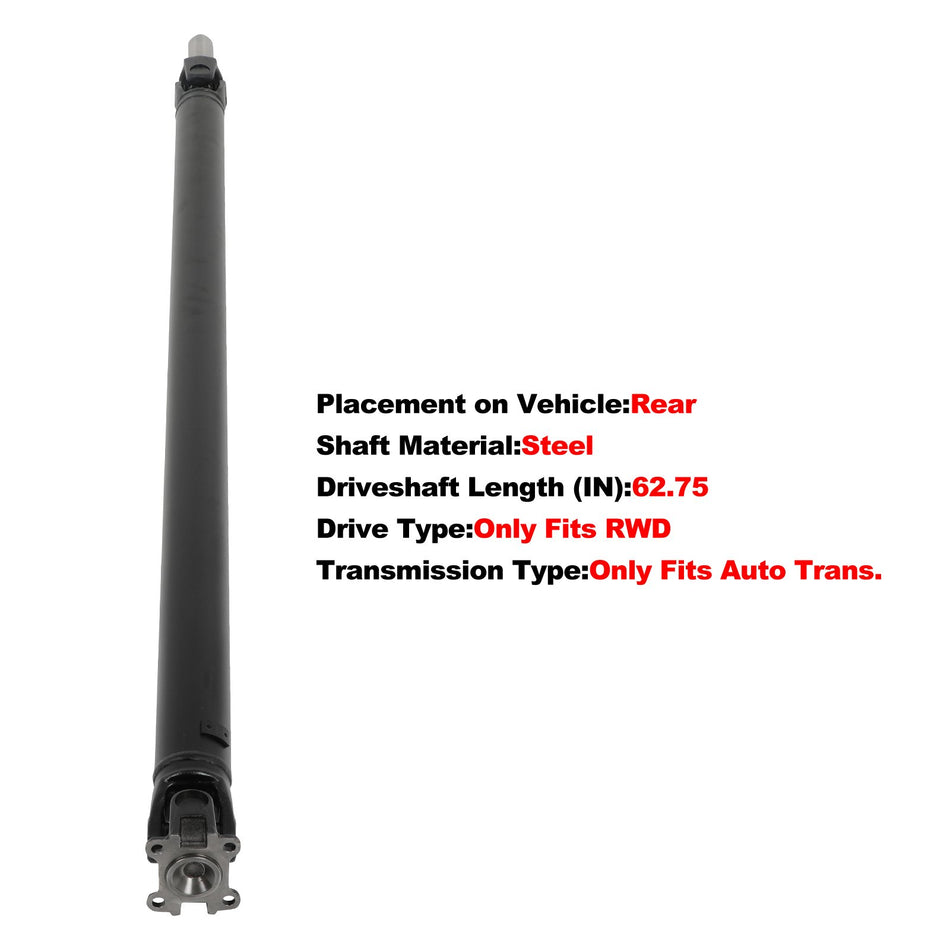 Driveshaft Prop Shaft Assembly for Toyota 4Runner V6 3.4L AT Rear RWD 1996-2002